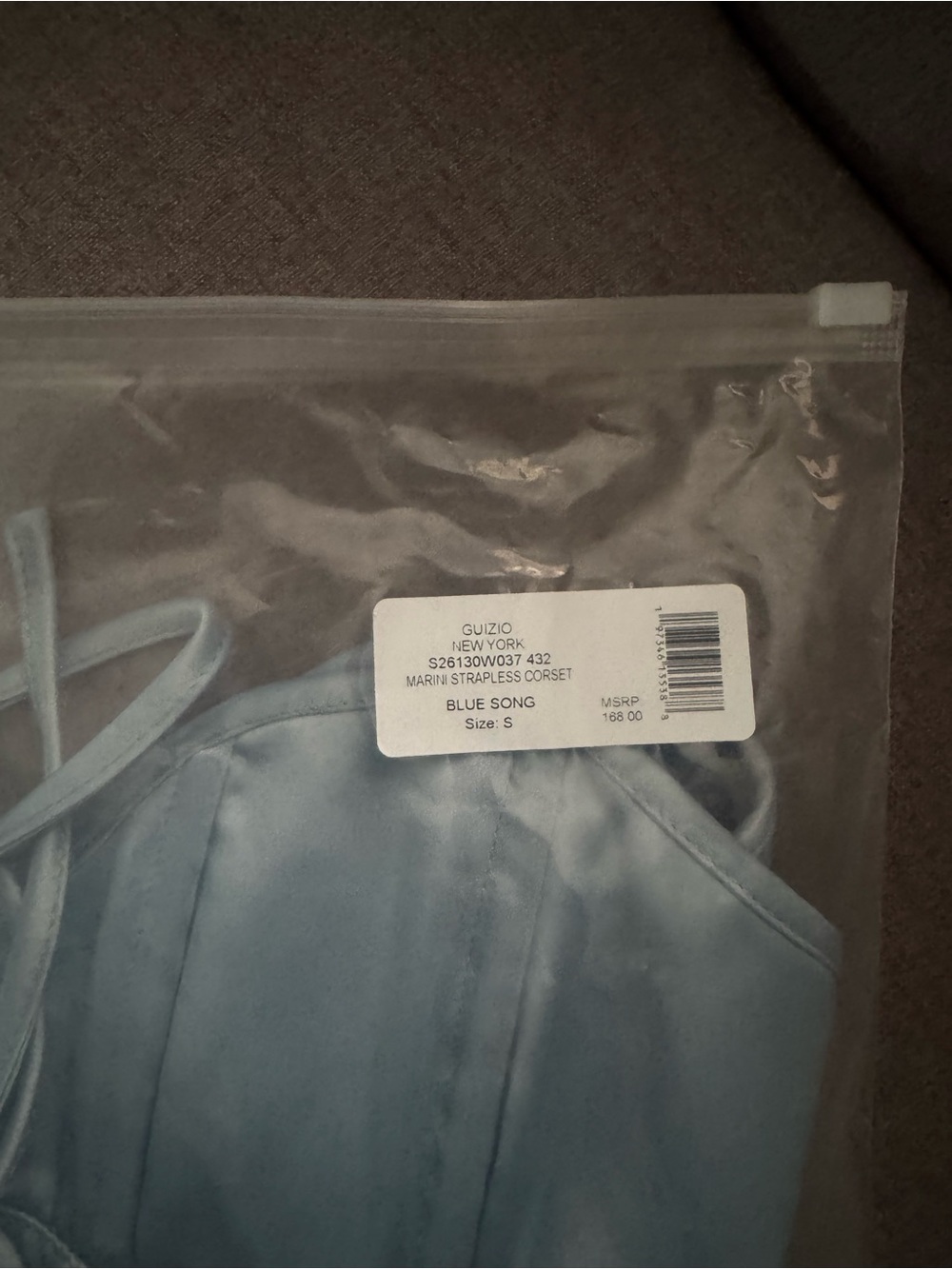 Danielle Guizio Marini Corset In Blue Song Size Small ๐ฉต - Picture 11 of 11